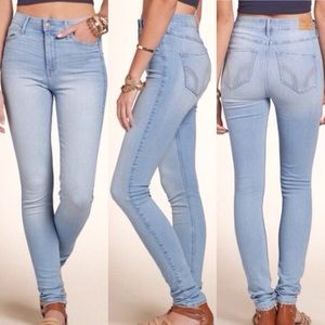 Hollister high rise super skinny jeans